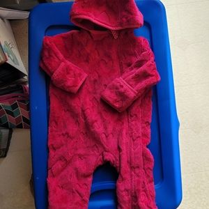 REI Toddler Plush Hot Pick Bodysuit with Hearts Winter Suit